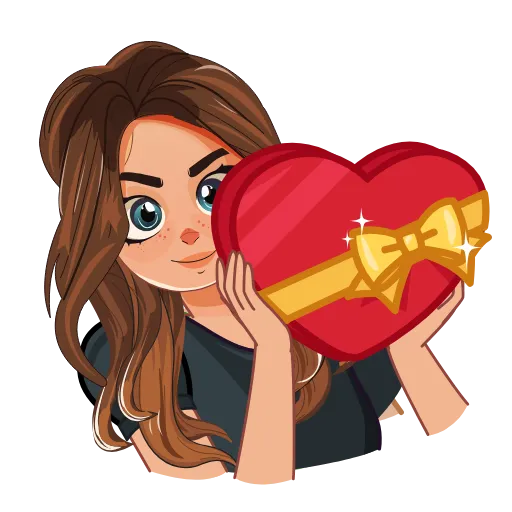❤️ Стикер «Chatty» для Telegram