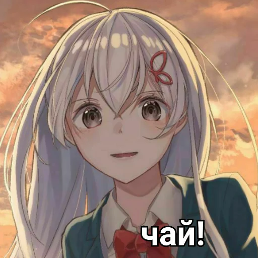 🍵 Стикер «Ехидна и чай (rezero)» для Telegram