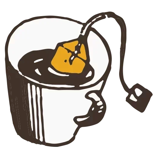 🙃 Стикер «Чай на Успокойся» для Telegram