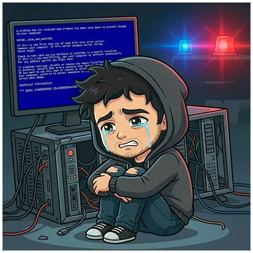 😓 Стикер «Чед Кодер ⊳» для Telegram