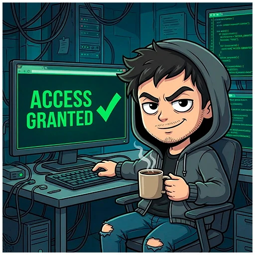 🙌 Стикер «Чед Кодер ⊳» для Telegram