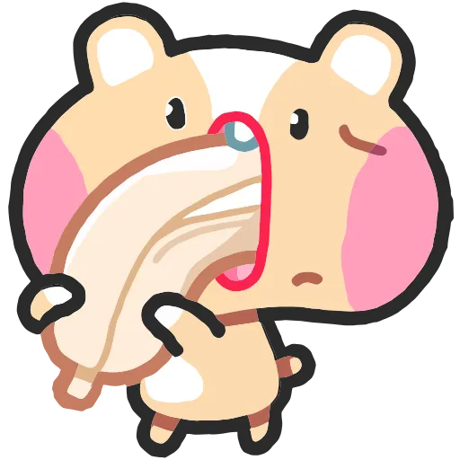 🍽 Эмодзи «Хомячи» для Telegram
