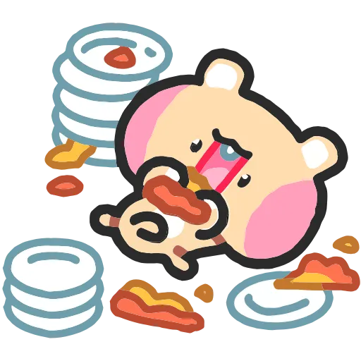 🍽 Эмодзи «Хомячи» для Telegram