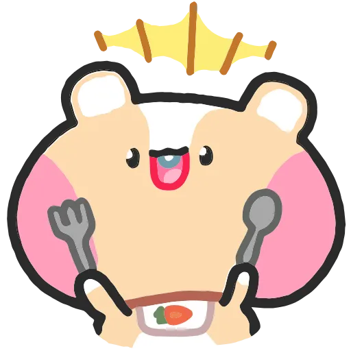 🍽 Эмодзи «Хомячи» для Telegram