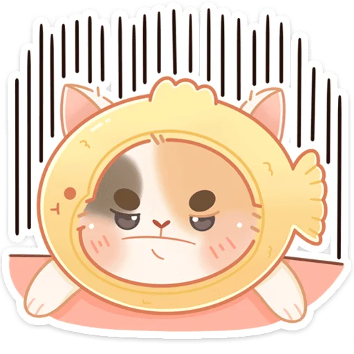 Стикерпак Котик Чиз для Telegram