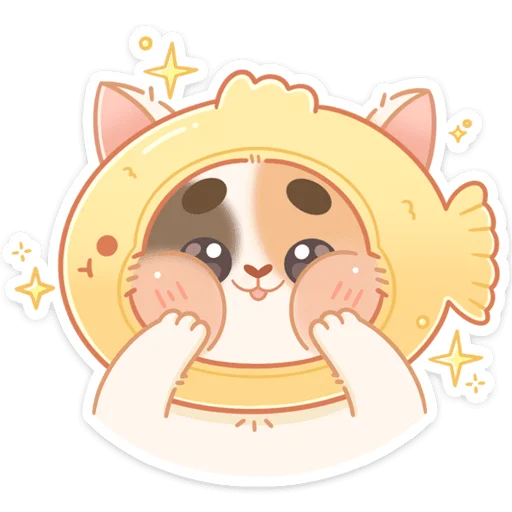 ☺️ Стикер «Котик Чиз» для Telegram