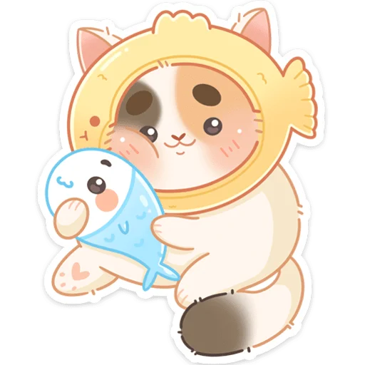 🐠 Стикер «Котик Чиз» для Telegram