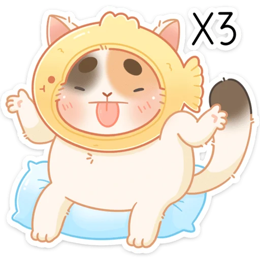 🤷‍♂ Стикер «Котик Чиз» для Telegram