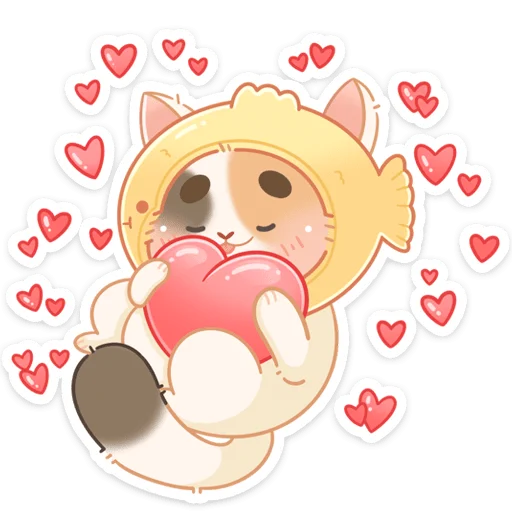 🥰 Стикер «Котик Чиз» для Telegram