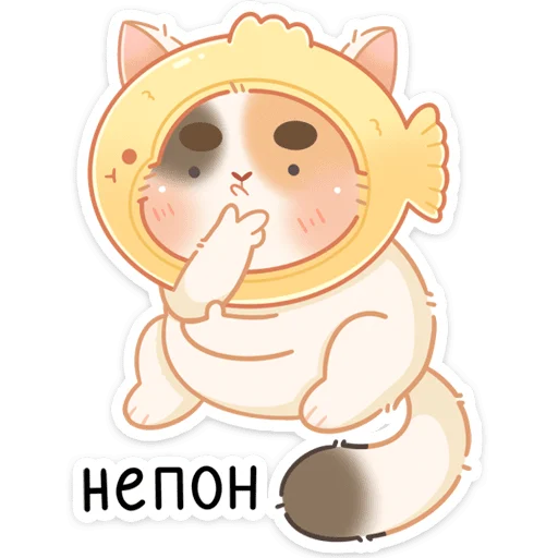 🤔 Стикер «Котик Чиз» для Telegram