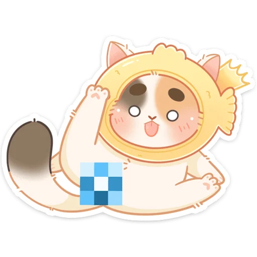 🍒 Стикер «Котик Чиз» для Telegram