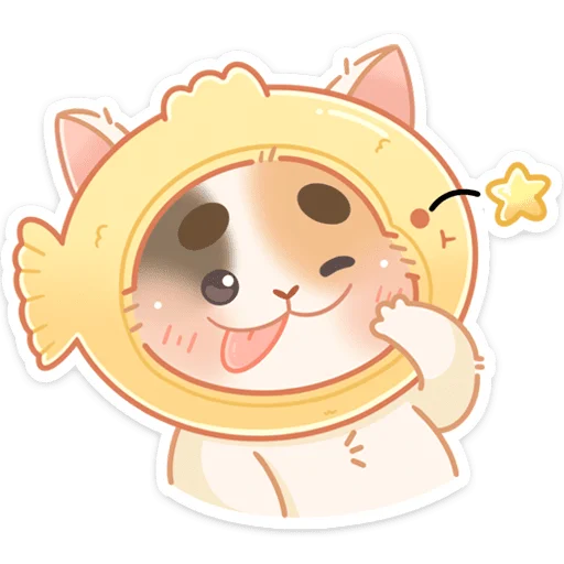😋 Стикер «Котик Чиз» для Telegram