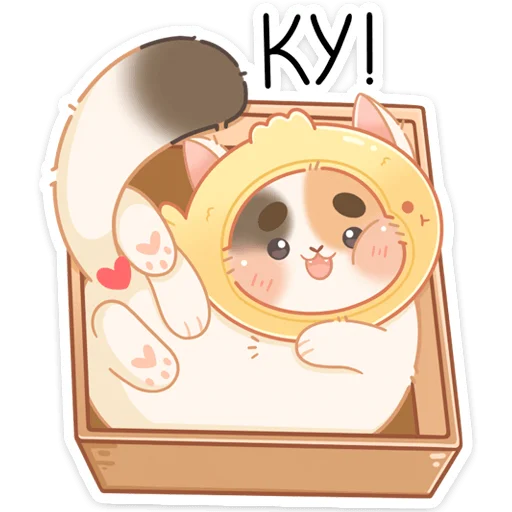 👋 Стикер «Котик Чиз» для Telegram