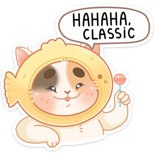 🍭 Стикер «Котик Чиз» для Telegram