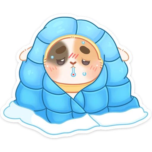 🤒 Стикер «Котик Чиз» для Telegram