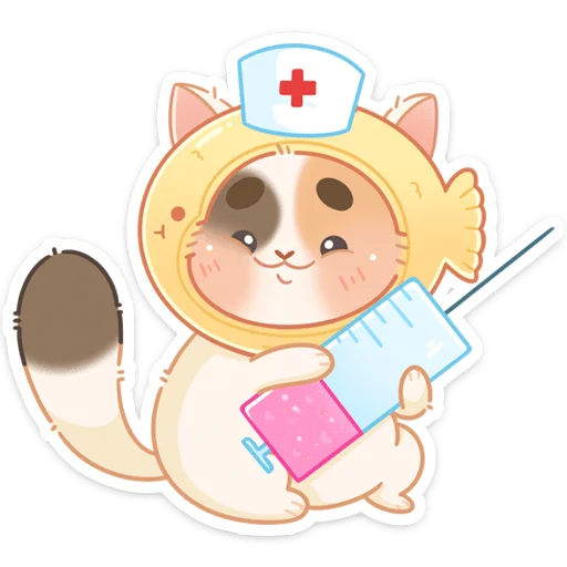 💉 Стикер «Котик Чиз» для Telegram