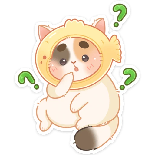 🤔 Стикер «Котик Чиз» для Telegram