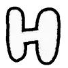 🤩 Эмодзи «чернобелые буквы» для Telegram
