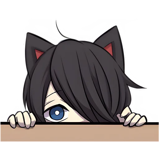 😟 Стикер «Черный котенок 2» для Telegram