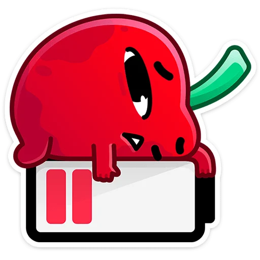 🥱 Стикер «Pulpy - Вишнёвые оптимисты» для Telegram