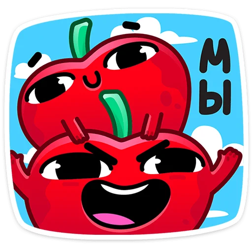☺️ Стикер «Pulpy - Вишнёвые оптимисты» для Telegram