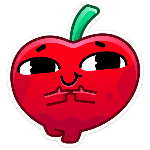 😏 Стикер «Pulpy - Вишнёвые оптимисты» для Telegram