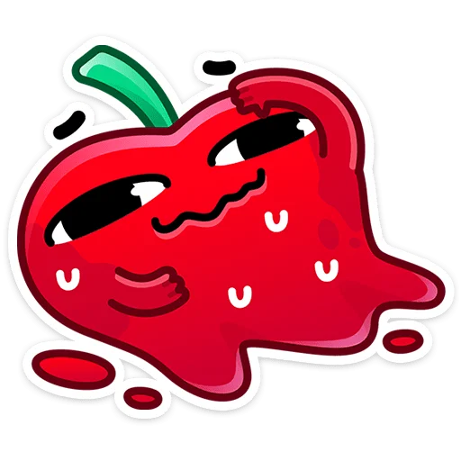 🫠 Стикер «Pulpy - Вишнёвые оптимисты» для Telegram