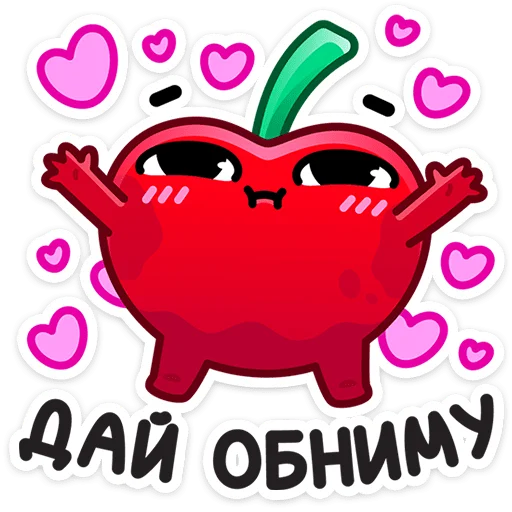 🤗 Стикер «Pulpy - Вишнёвые оптимисты» для Telegram