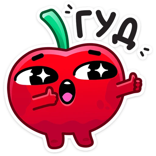 Стикерпак Pulpy - Вишнёвые оптимисты для Telegram