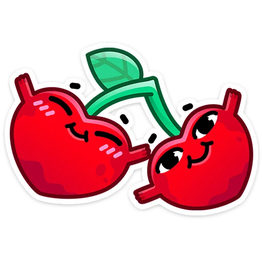 🍒 Стикер «Pulpy - Вишнёвые оптимисты» для Telegram