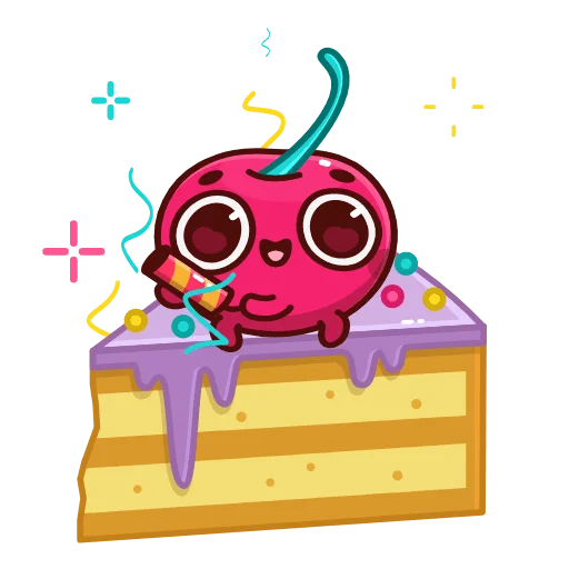 🥳 Стикер «Cherry no animation» для Telegram