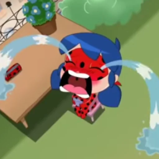 😭 Стикер «Chibi Ladybug» для Telegram