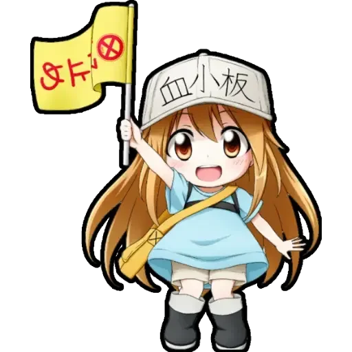 Стикерпак chibi anime character для Telegram