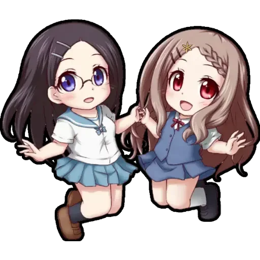 ☺️ Стикер «chibi anime character» для Telegram