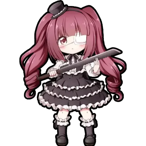 😍 Стикер «chibi anime character» для Telegram