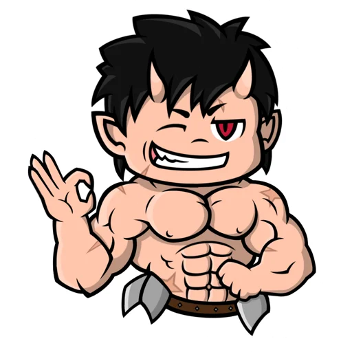 👌 Стикер «Chibi Demon for» для Telegram