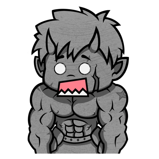 😱 Стикер «Chibi Demon for» для Telegram