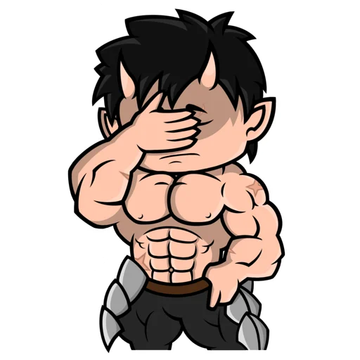 🤦‍♂️ Стикер «Chibi Demon for» для Telegram