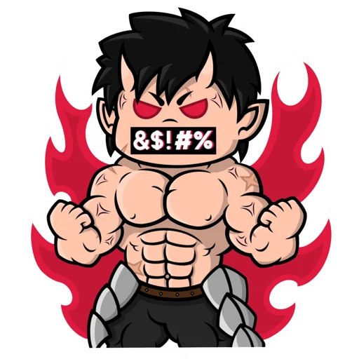 🤬 Стикер «Chibi Demon for» для Telegram