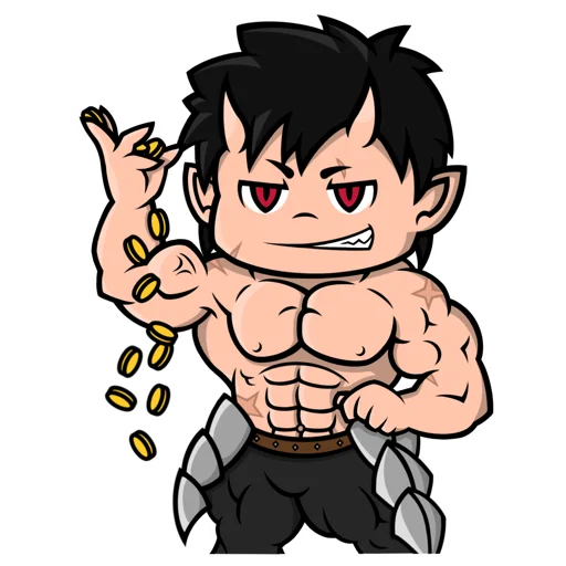 🤑 Стикер «Chibi Demon for» для Telegram