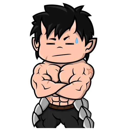 😑 Стикер «Chibi Demon for» для Telegram