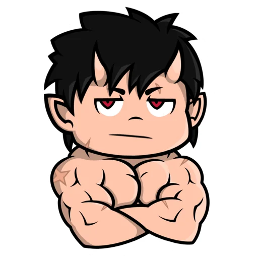 🙄 Стикер «Chibi Demon for» для Telegram