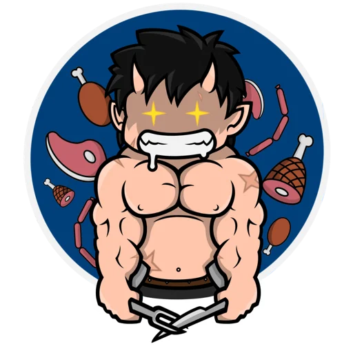 🤤 Стикер «Chibi Demon for» для Telegram