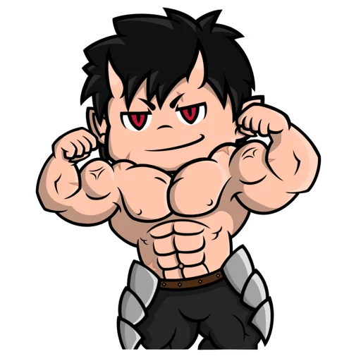 Стикерпак Chibi Demon for для Telegram