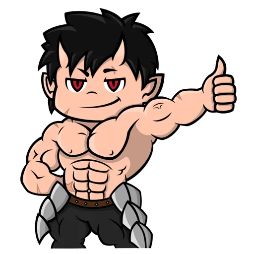 👍 Стикер «Chibi Demon for» для Telegram