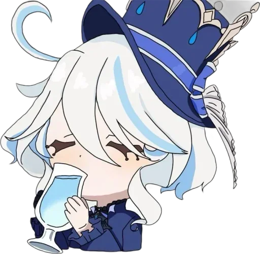 💧 Стикер «Chibi Furina» для Telegram