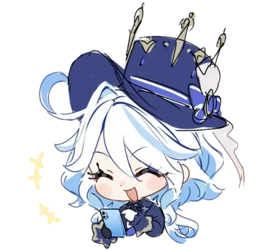 💧 Стикер «Chibi Furina» для Telegram