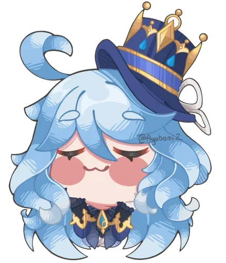 💧 Стикер «Chibi Furina» для Telegram