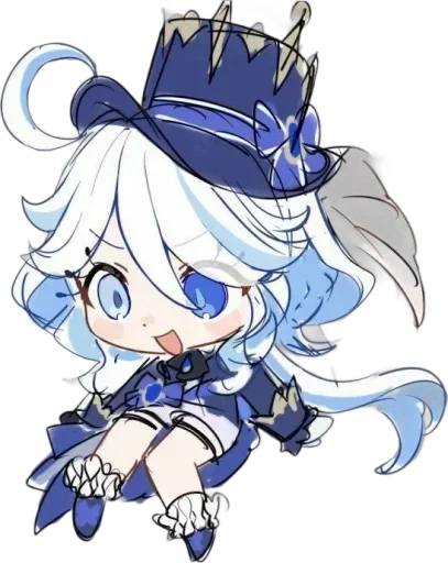 💧 Стикер «Chibi Furina» для Telegram