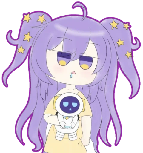 😍 Стикер «Chibi Moona Hoshinova» для Telegram